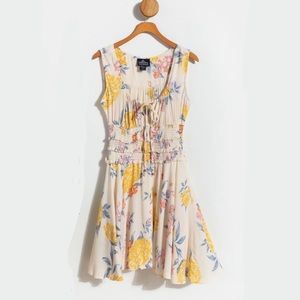 Angie Alegra Floral Smocked Dress